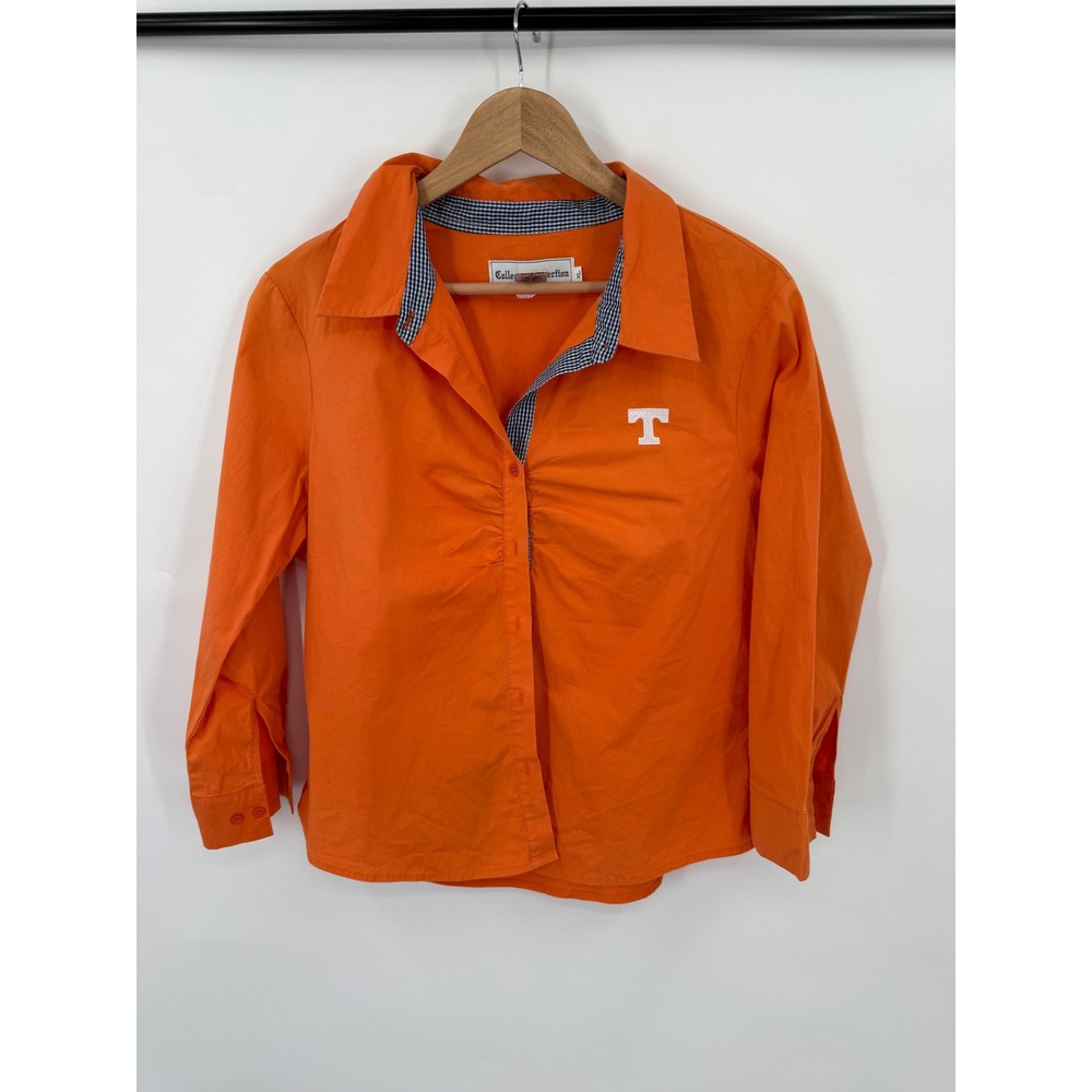 Collegiate Collection Tennessee Volunteers Shirt Womens XL Button Down NCAA UT